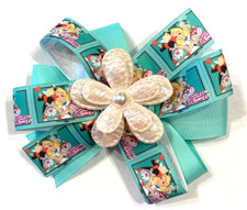 Beautiful Alice in Wonderland Inspired Hair Bow for girls.