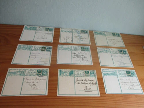 Timbres de Suisse cartes postales, entiers postaux