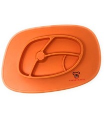 Mybabymykid silicone placemat  plate with suction divided feeding trays