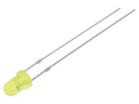 2X OSY5MS3164A Led 3 Mm Gelb 1120-1560Mcd 60° 3-5V 20Ma AusfüHrung: Blinkend Opt