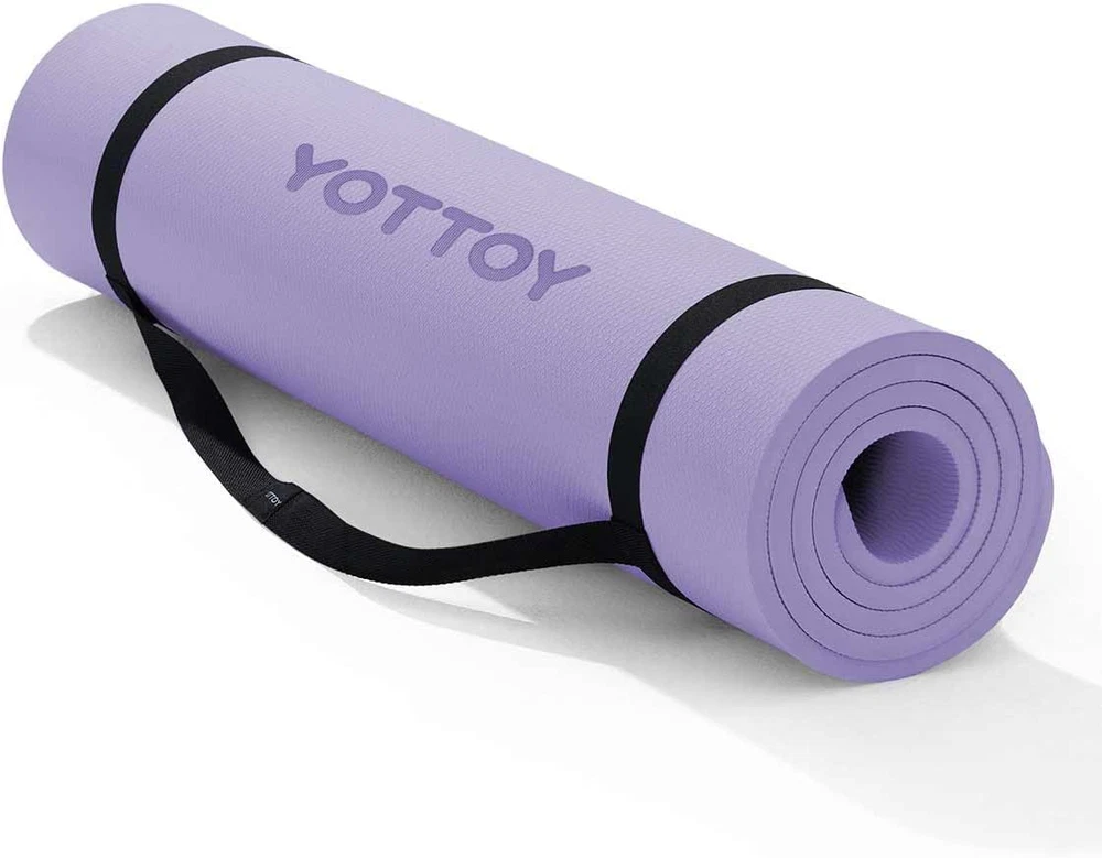 Extra Thick 1/2-Inch TPE Yoga Mat, Non-Slip Professional Exercise Mat Extra Thick 1/2-Inch TPE Yoga Mat, Non-Slip Professional Exercise Mat