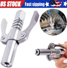 Grease Gun Coupler Double Handle High Pressure Quick Release Lock Oil Nozzles