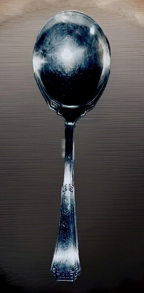 VTG. 1881 Rogers A1 GRECIAN Greek Silver-plate 1915 Ladle Serving Spoon