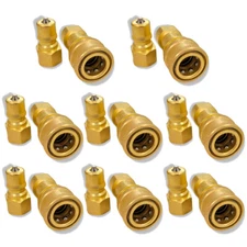 8Sets Carpet Cleaning 1/4" Brass Quick Disconnect for Wands Hoses Kits USA Stock