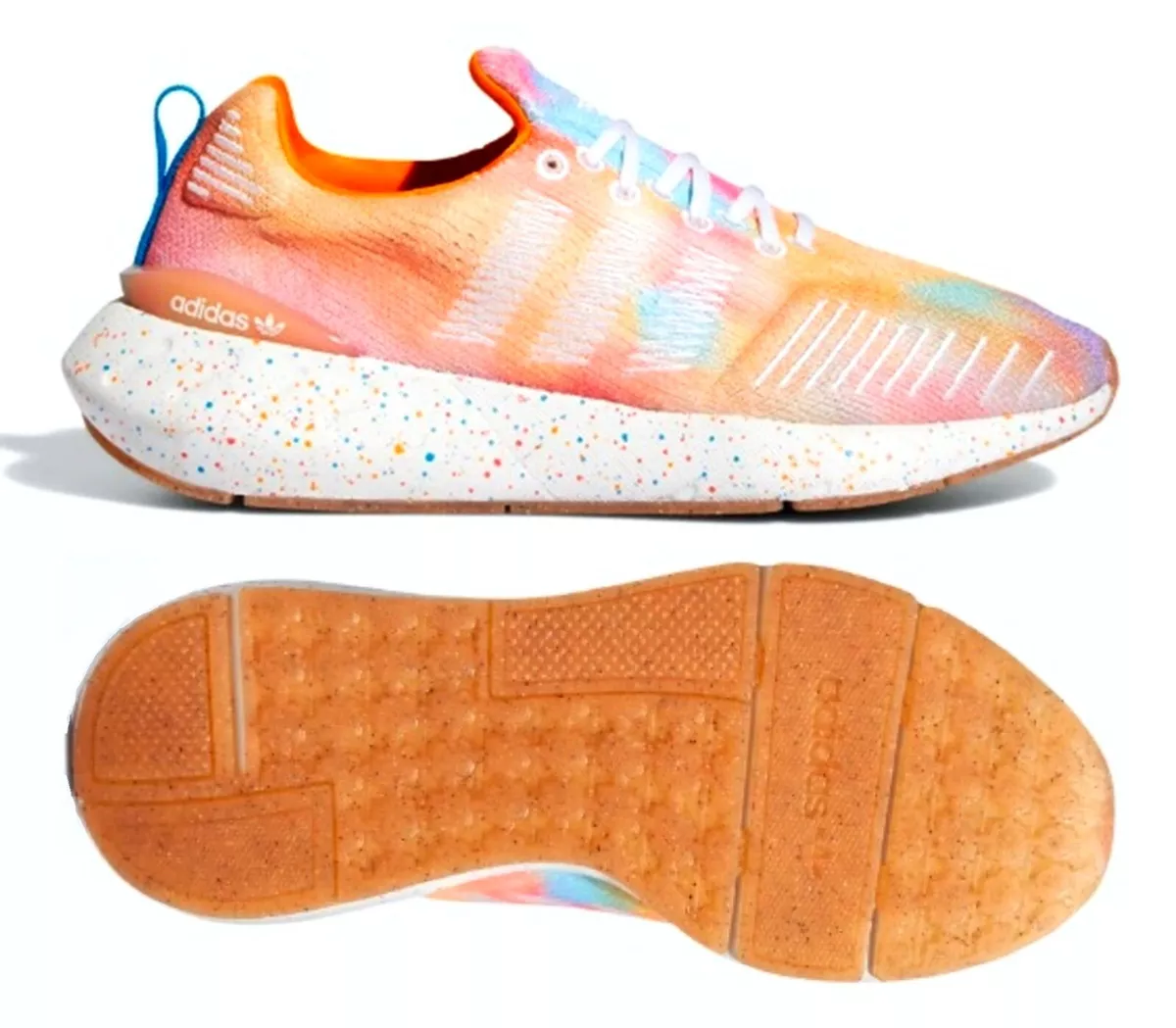 Adidas swift run orange sale