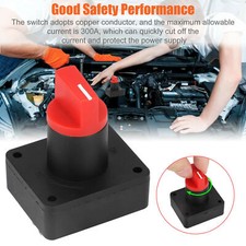 300A Auto Batterie Trenn Haupt Strom Schalter Notaus Poltrenner Motorrad 😀