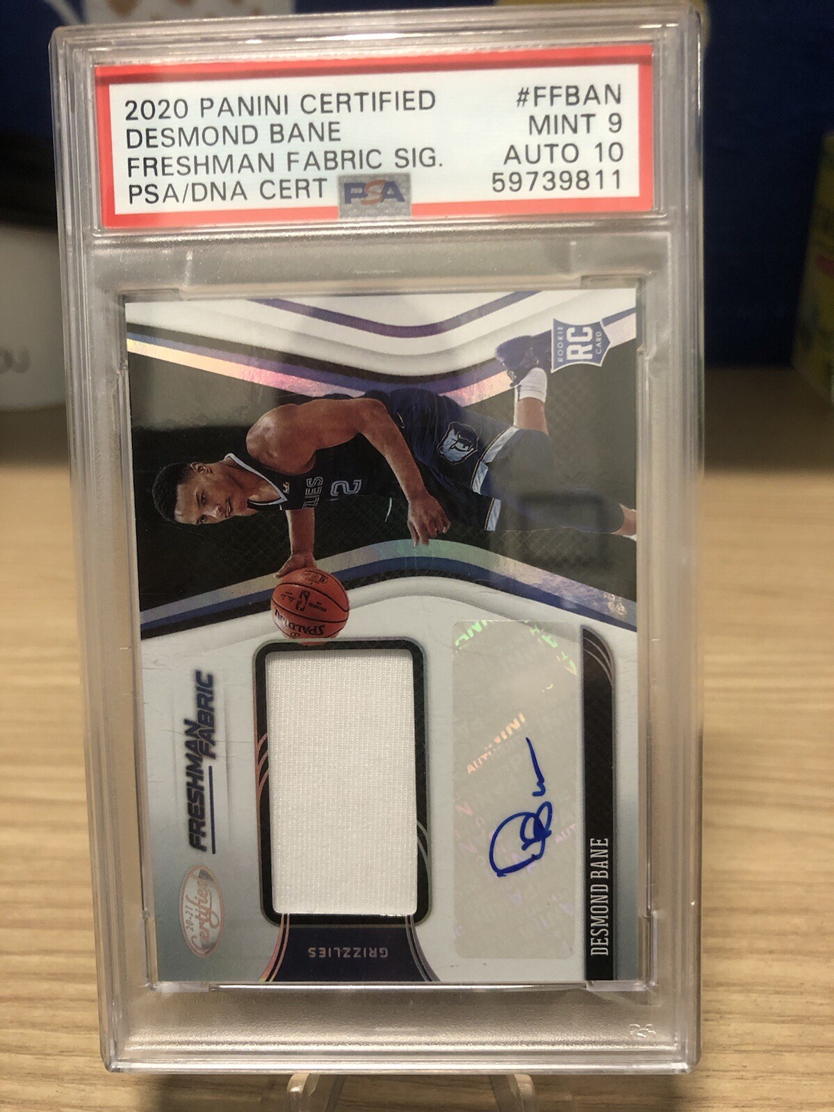 2020 PANINI CERTIFIED DESMOND BANE FRESHMAN FABRIC AUTHOGRAPHED MINT 9 AUTO 10