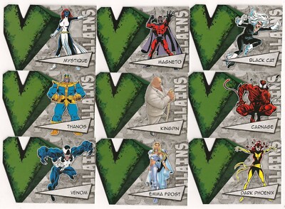 Marvel Beginnings Series 3  Villains Complete Insert set (45 cards)   RARE!!!
