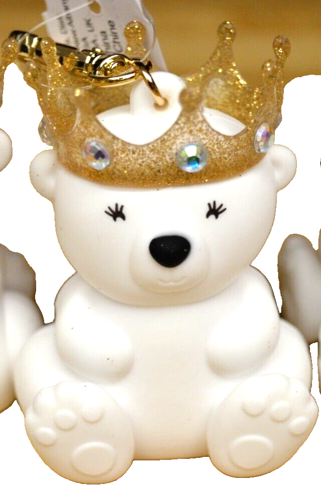 Bath Body Works Queen POLAR BEAR PocketBac Sanitizer Holder Clip