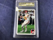 P3-3 FOOTBALL CARD - JOE MONTANA KANSAS CITY CHIEFS - 1994 UPPER DECK - GRADE 9