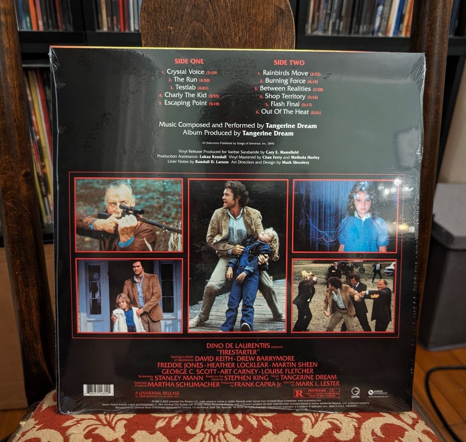 Tangerine Dream Firestarter Soundtrack, Fuego COLOR Vinyl LP, 2022