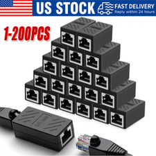 RJ45 Inline Coupler Cat6/Cat5e Ethernet Network Cable Extender Connector lot