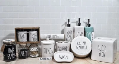 Rae Dunn Bath Beauty Collection SOAP HAIR TIES BOBBY PINS "YOU CHOOSE"NEW '20-21