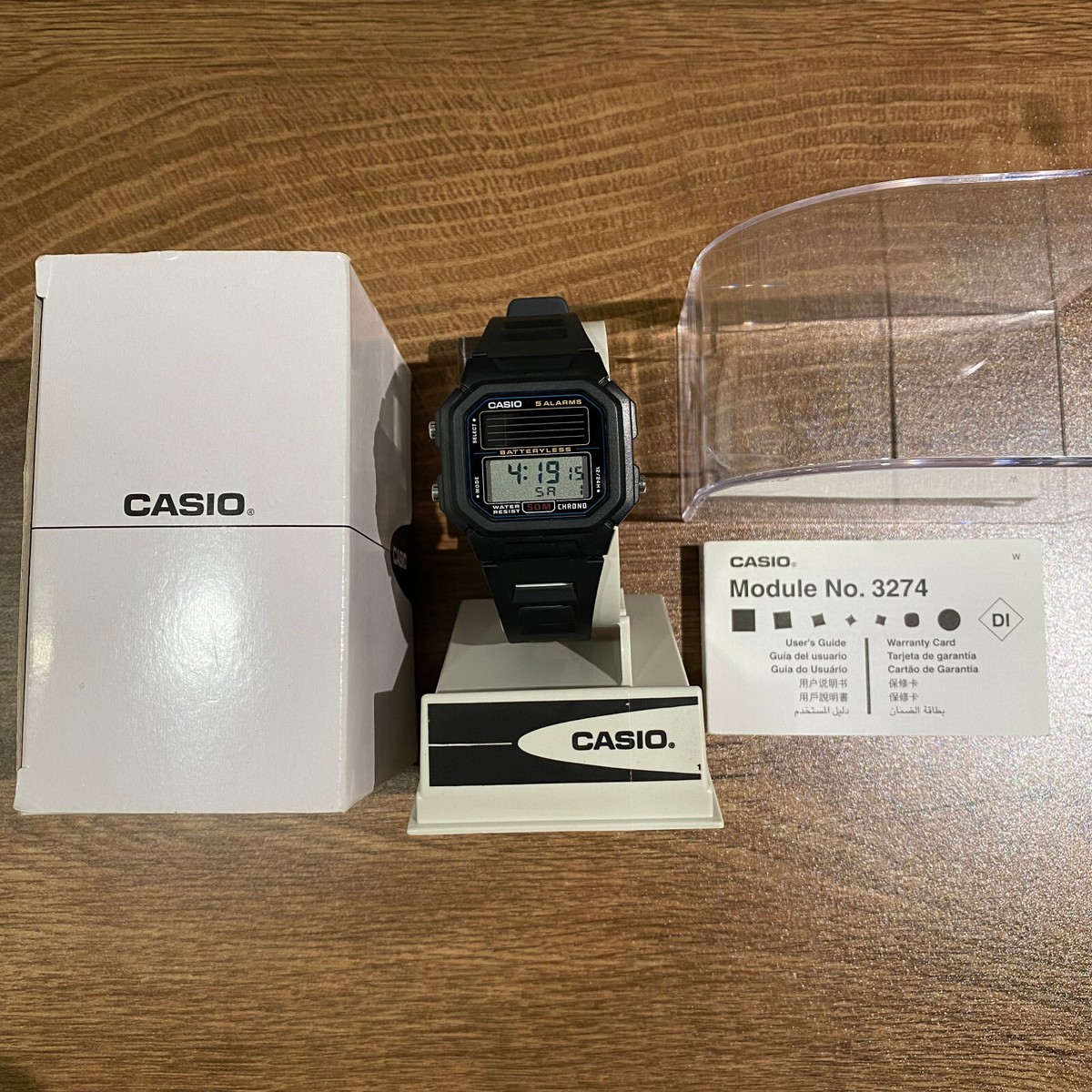 Casio AL-190W-1A Rare Vintage Batteryless Solar Lcd Digital Casio AL-190W-1A Rare Vintage Batteryless Solar Lcd Digital