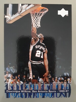 1996-97 Upper Deck Dateline NBA Dominique Wilkins #330 Spurs Hawks Basketball