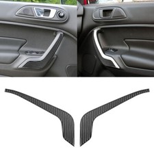 2pcs For Ford Fiesta 2011-2015 Carbon Fiber Interior Door Pull Cover Trim 2pcs For Ford Fiesta 2011-2015 Carbon Fiber Interior Door Pull Cover Trim