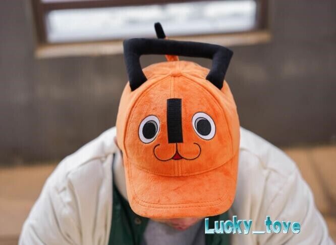 Anime Chainsaw Man Pochita Denji Cosplay Headgear Hat Headwear Halloween  Props