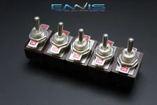 5 PCS TOGGLE SWITCH DPDT ON-ON TOGGLE 3 AMP 250V 5 AMP 125V AC 6 PIN EC-1501