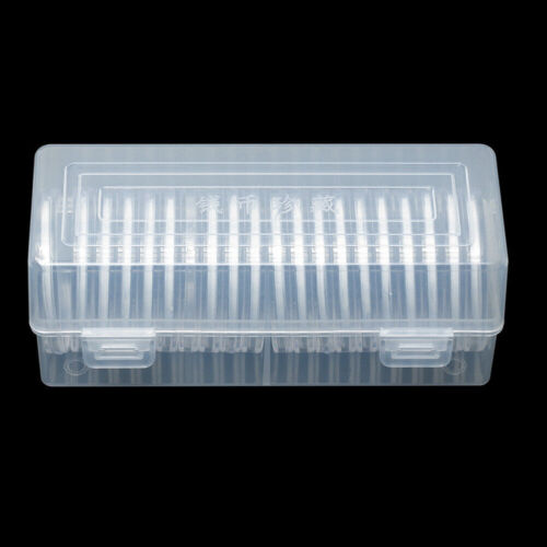 20Pcs Clear Round Cases Coin Capsules Storage Holder Box Display Container - Picture 1 of 8