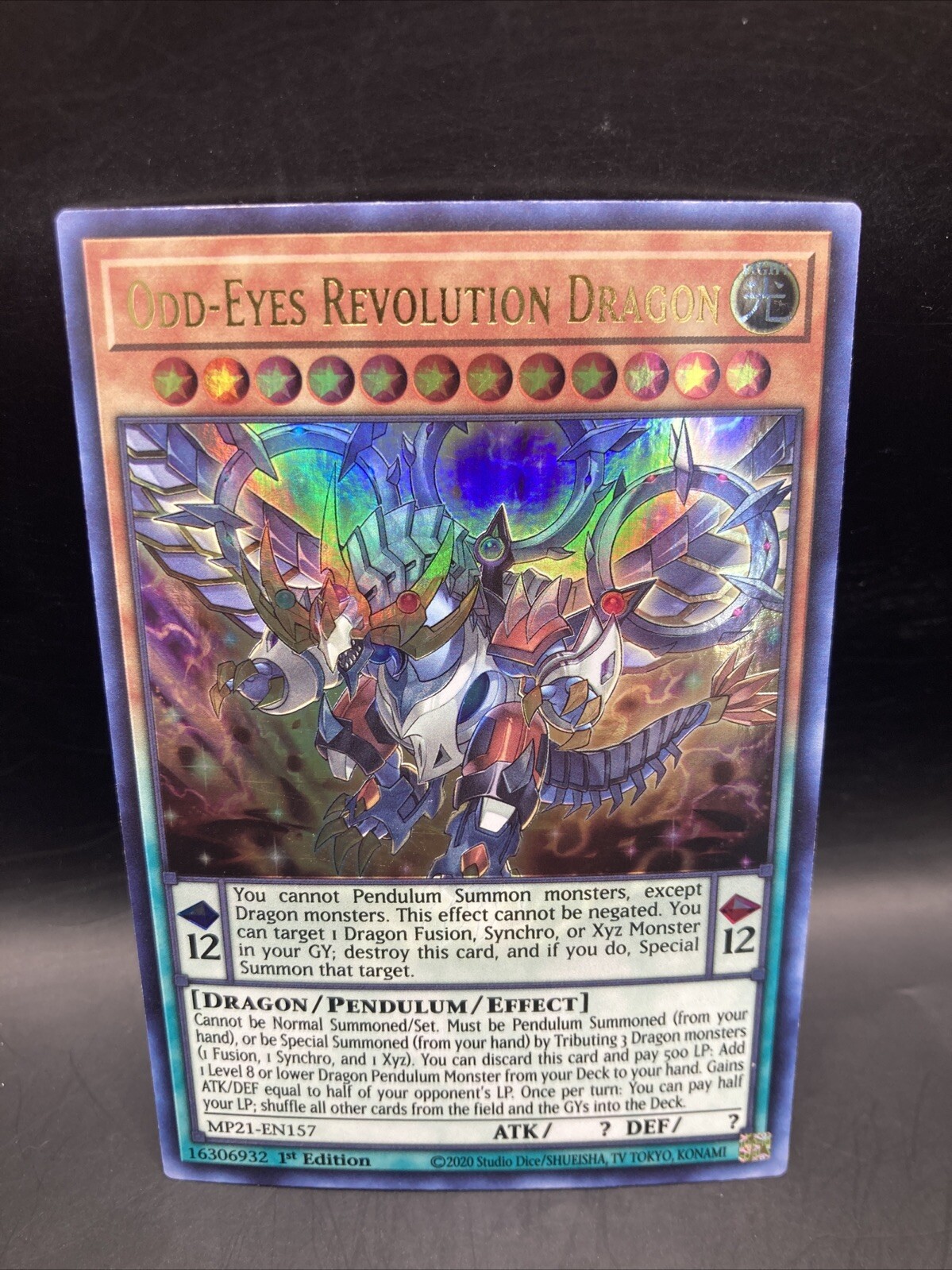 Odd-Eyes Revolution Dragon MP21-EN157 1st Ed 2021 Ancient Battles Tin