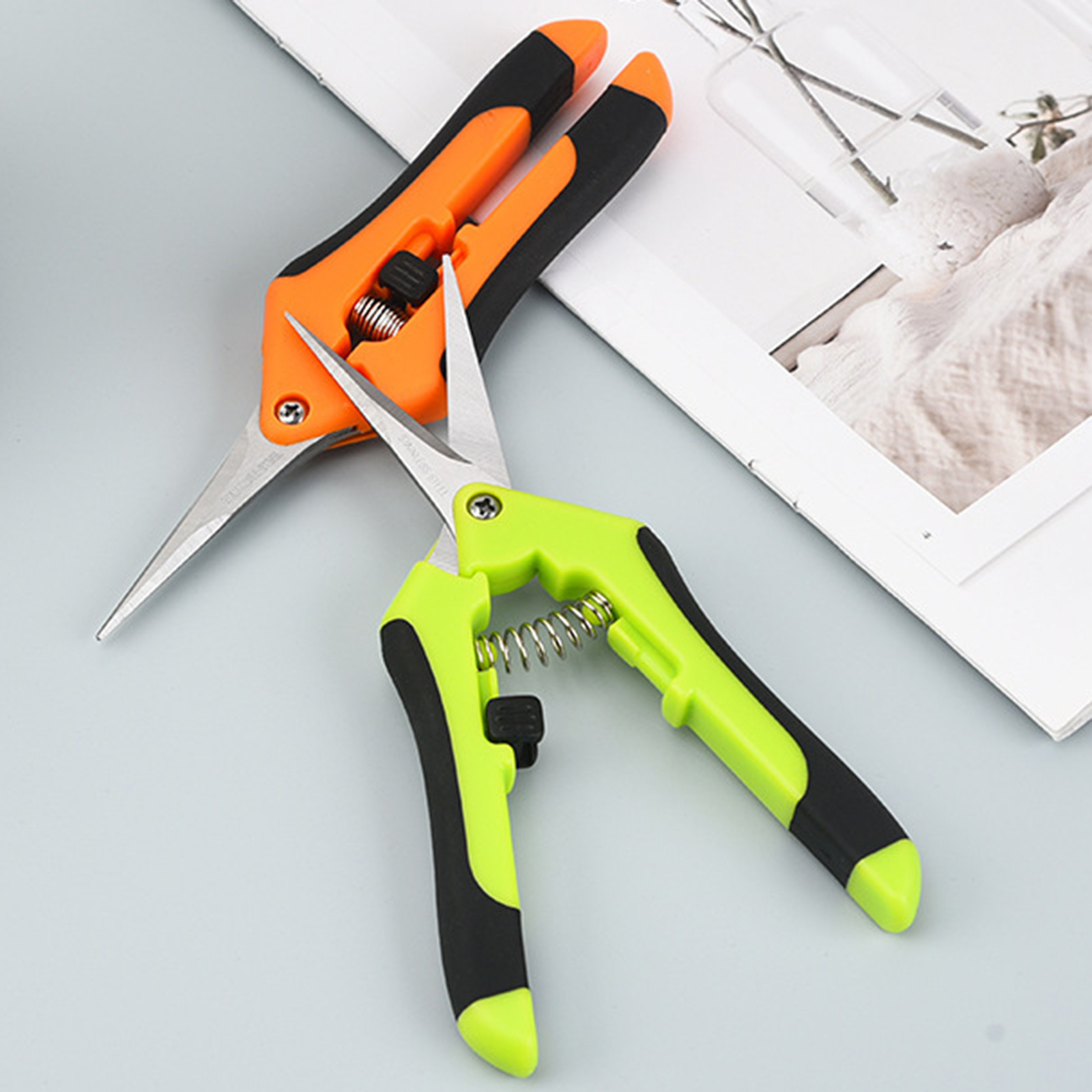 Garden Pruners Stainless Steel Gardening Plant Trimming Shears Pruning Scissors