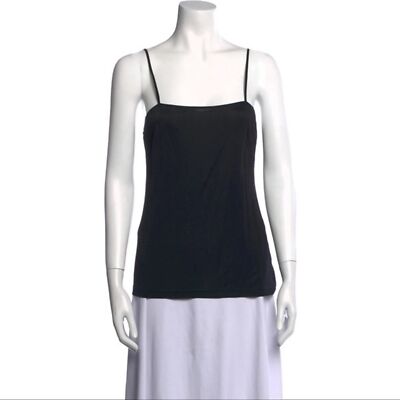 AKRIS PUNTO NWT ($395) Black Sleeveless Square Neck Top S