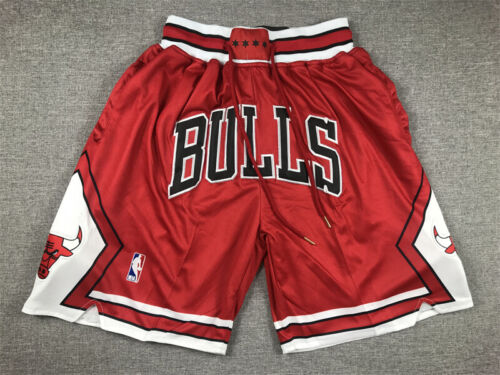 Hot Chicago Bulls Męskie Czerwone Swing Koszykówka Szorty kieszonkowe - Zdjęcie 1 z 5