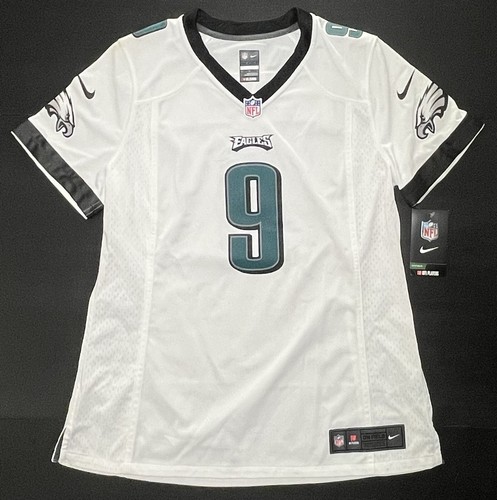 Neu mit Etikett Nike NFL Philadelphia Eagles Nick Foles 9 weiß Football Trikot Damen L "