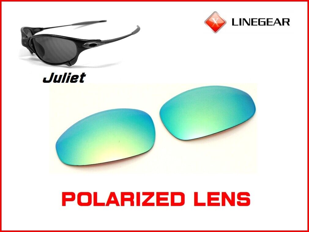  LINEGEAR HD lens for Oakley Juliet -  Non-polarized/Polycarbonate (HD-Turquoise Blue) : ביגוד, נעליים ותכשיטים