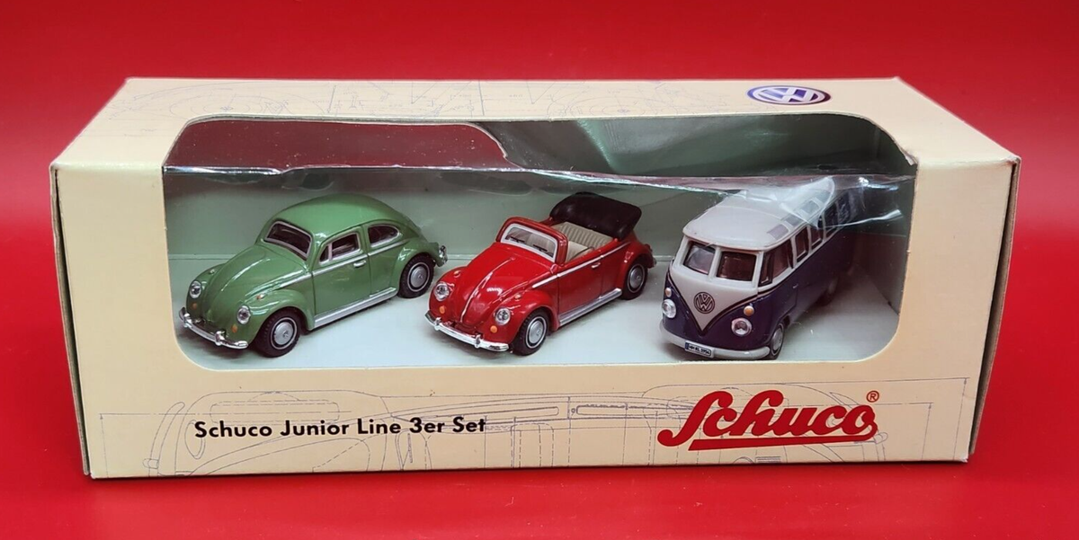 5.5 Dickie - Schuco Junior line 3er Set Modellauto VW Volkswagen
