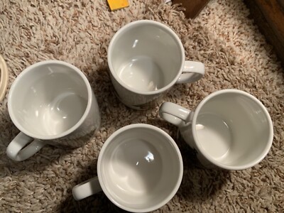 Christmas Mugs with Christmas Tree-10 oz. by Active industries 1987- set of  4 | eBay