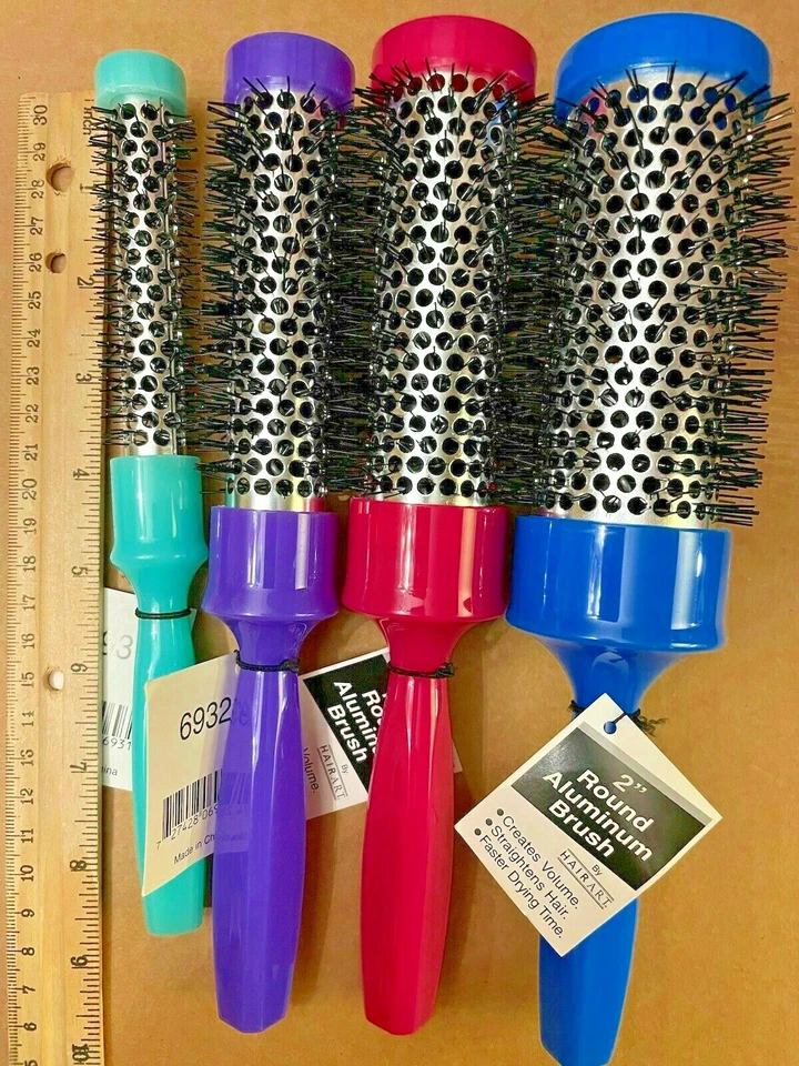 ROUND BRUSH THERMAL ASSIST ALUMINUM CORE  HAIR ART INT   3/4," 11/4", 1 3/4", 2" - Image 2 of 4