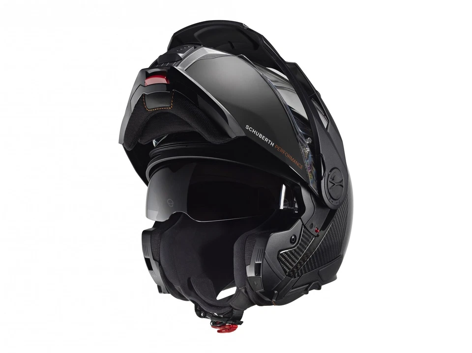 Schuberth E2 ECE Carbon Glossy Motorradhelm (Schwarz/Carbon) Gr: L (59) - Bild 3 von 4