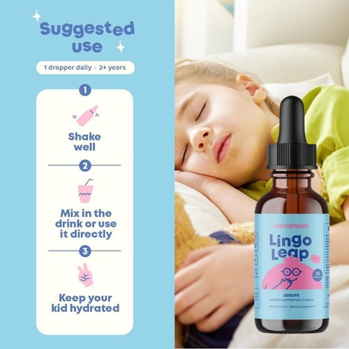 Lingo Leap Children's Drops - Zeolite Detox for Speech Delays Therapy - 30ml - Picture 3 of 8
