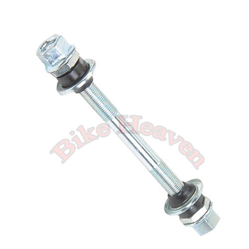 Bicycle Front Hub Axle 3/8”x140mm Chrome BMX Fixie Lowrider Beach