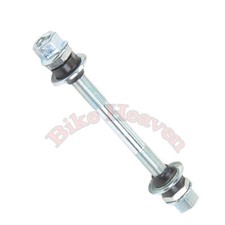 Bicycle Front Hub Axle 3/8  x140mm Chrome BMX Fixie Lowrider Beach Cruiser Bike