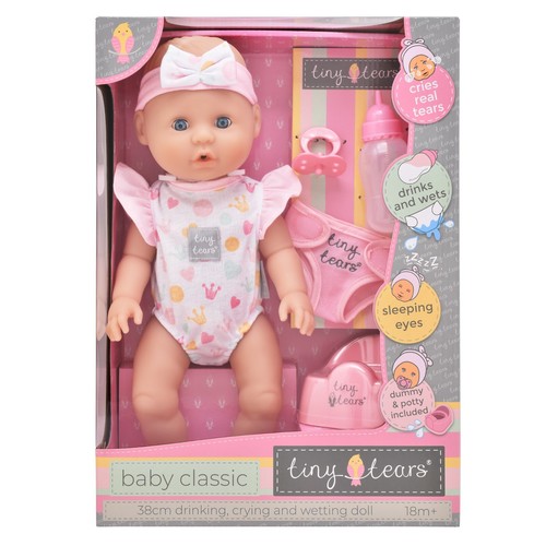 Tiny Tears 🍼 Baby Classic Crying & Wetting Doll 15" (38cm) - Age 18 mths + - Picture 6 of 6