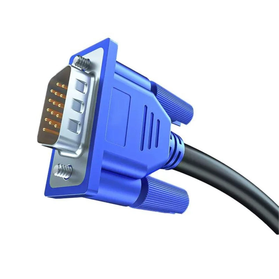 J12 VGA Kabel, VGA-Stecker auf VGA-Stecker, 15-polig Monitor Anschlusskabel 1.5m - Bild 4 von 4