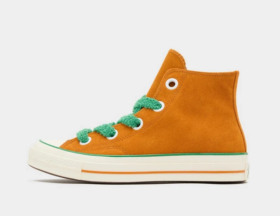 Converse verdes top con naranja