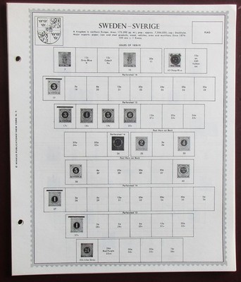 Sweden: Clean Set of Unused Minkus Supreme Global Pages to 1970