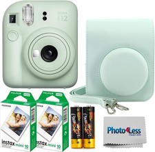 FUJIFILM INSTAX MINI 12 Instant Film Camera Mint Green  Accessories