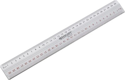 Acme United E10112 00 Schneidelineal aus Metall, 30 cm, silber
