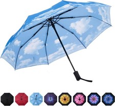 Umbrella Windproof Automatic Umbrellas Small Compact UV Sun Protection Travel