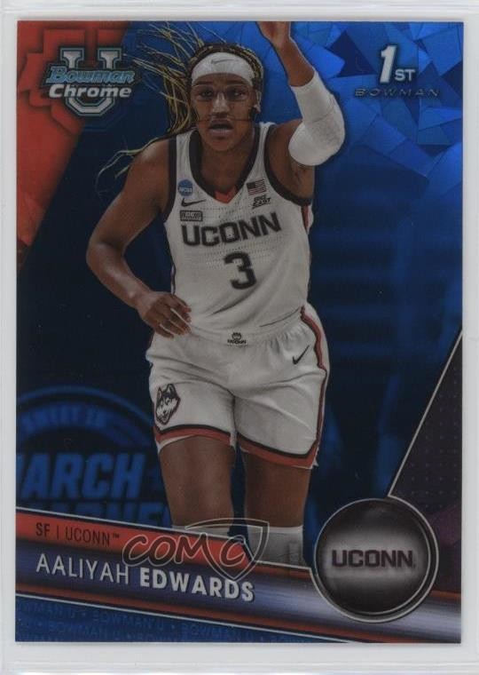 2023-24 Bowman U Chrome Sapphire Edition Aaliyah Edwards #19 1c49