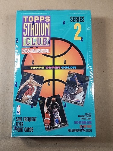 1993/94 Topps Stadium Club Series 2 Hobby Basketball Sealed Box