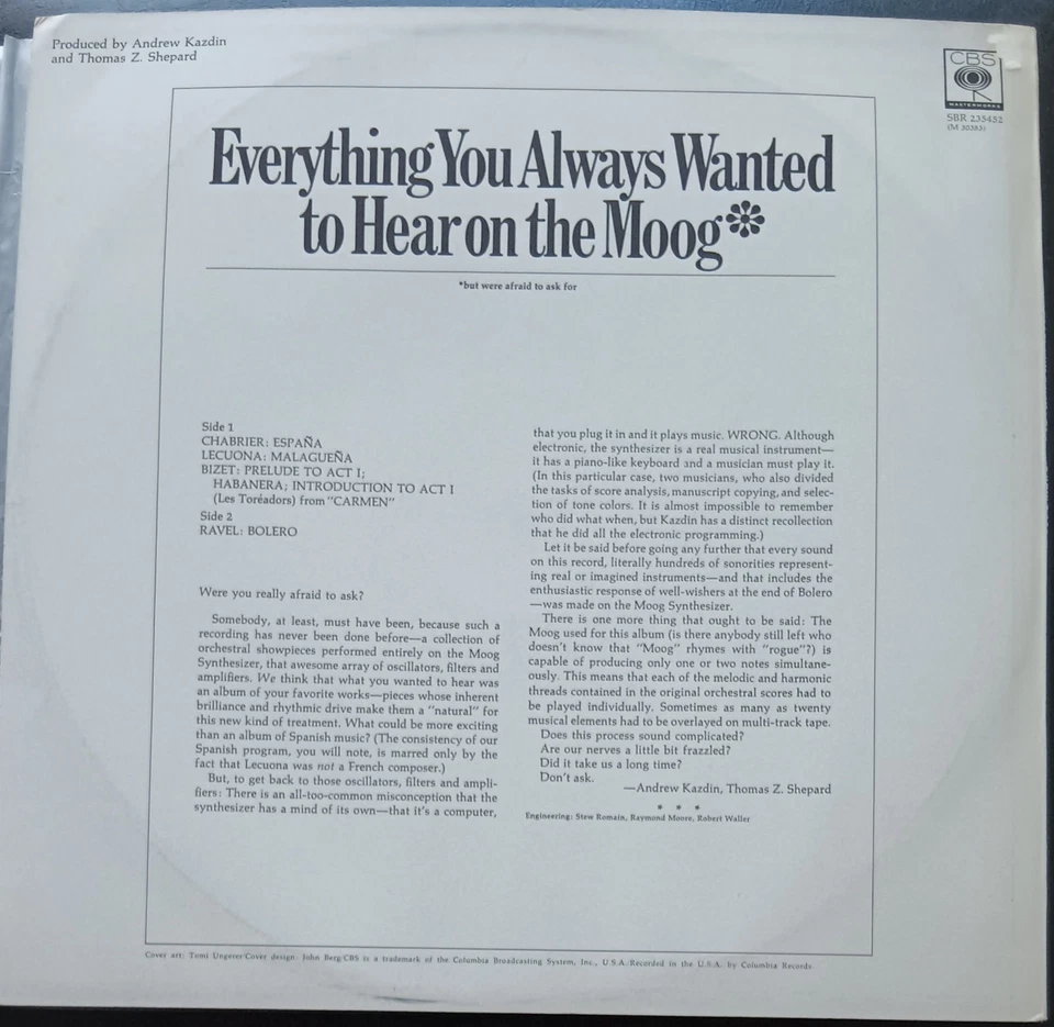 Mighty Moog ‎– Everything You Always Wanted To Hear On The Moog - LP excellent - Image 2 of 3
