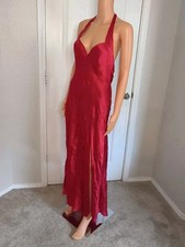 Vintage Victoria Secret Glam Hollywood Gown 100 Silk -Size L Fits Smaller -39