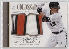 2014 Panini National Treasures Colossal Nameplates Prime 10/16 Manny Machado k8v