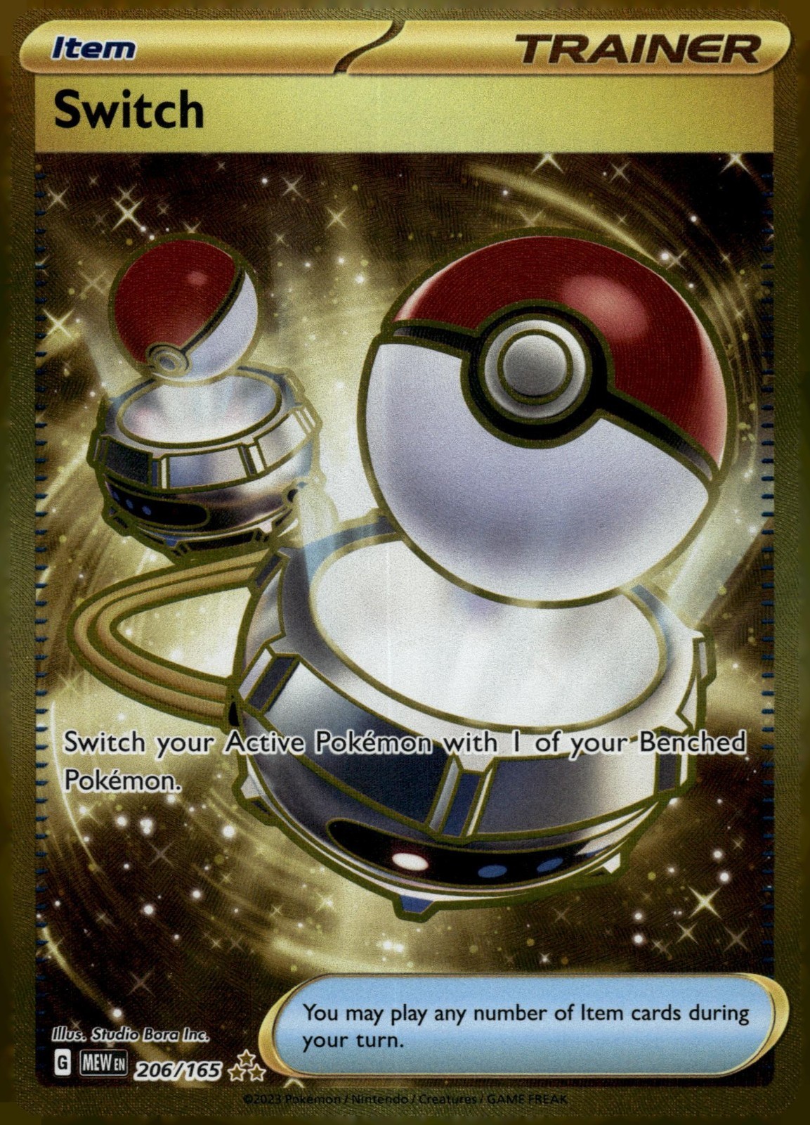 Switch - 206/165 - SV: Scarlet & Violet 151 Pokemon Card TCG Holo Foil NM