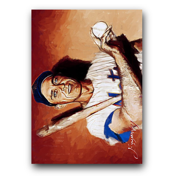 Gil Hodges #19 Art Card Limited 30/50 Edward Vela Signed (New York Mets)